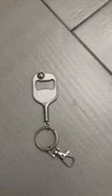 Load and play video in Gallery viewer, A video showing the Pickleball Paddle Bottle Opener and Keychain