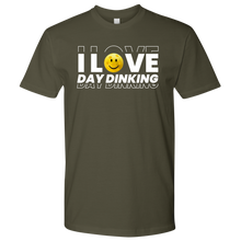 Load image into Gallery viewer, Military Green Men's Pickleball "I Love Day Dinking" T-Shirt