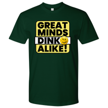 Load image into Gallery viewer, Forest Green Men's Pickleball "Great Minds Dink Alike" T-Shirt