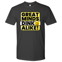Load image into Gallery viewer, Heavy Metal Grey Men's Pickleball "Great Minds Dink Alike" T-Shirt