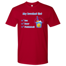 Load image into Gallery viewer, Red Men's Pickleball "My Bucket List" T-Shirt