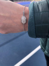 Load image into Gallery viewer, A woman wearing the Pickleball Paddle Bracelet