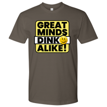 Load image into Gallery viewer, Warm Grey Men's Pickleball "Great Minds Dink Alike" T-Shirt