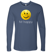 Load image into Gallery viewer, Indigo Blue Men's Hit Happy Pickleball Long Sleeve Shirt