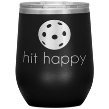 Load image into Gallery viewer, Hit Happy Pickleball Wine Tumbler