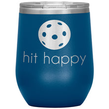Load image into Gallery viewer, Hit Happy Pickleball Wine Tumbler