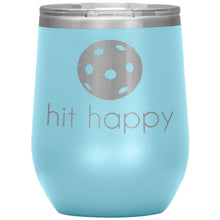 Load image into Gallery viewer, Hit Happy Pickleball Wine Tumbler