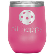 Load image into Gallery viewer, Hit Happy Pickleball Wine Tumbler