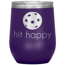 Load image into Gallery viewer, Hit Happy Pickleball Wine Tumbler