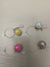 Load image into Gallery viewer, Pickleball Wine Glass Charms (set of 4)