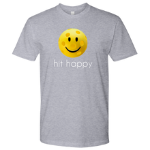 Load image into Gallery viewer, Heather Grey Men's Hit Happy Pickleball T-shirt