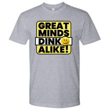 Load image into Gallery viewer, Heather Grey Men's Pickleball "Great Minds Dink Alike" T-Shirt