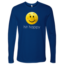 Load image into Gallery viewer, Royal Blue Men's Hit Happy Pickleball Long Sleeve Shirt