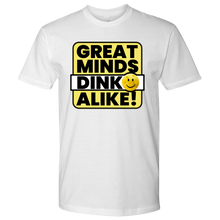 Load image into Gallery viewer, White Men's Pickleball "Great Minds Dink Alike" T-Shirt
