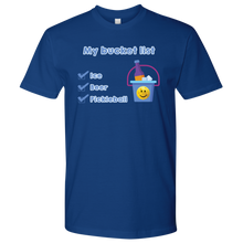 Load image into Gallery viewer, Royal Blue Men's Pickleball "My Bucket List" T-Shirt