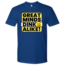 Load image into Gallery viewer, Royal Blue Men's Pickleball "Great Minds Dink Alike" T-Shirt