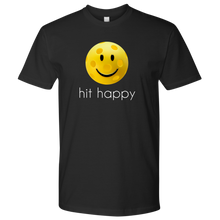 Load image into Gallery viewer, Black Men's Hit Happy Pickleball T-shirt