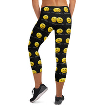 Load image into Gallery viewer, Back view of the Hit Happy Pickleball - Women's Capri Leggings
