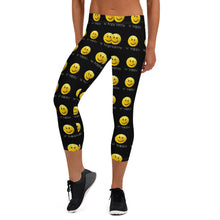 Load image into Gallery viewer, Front view of the Hit Happy Pickleball - Women's Capri Leggings