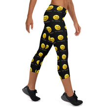Load image into Gallery viewer, Right side view of the Hit Happy Pickleball - Women's Capri Leggings