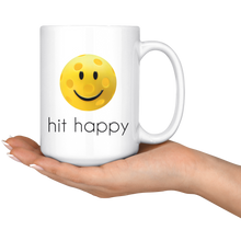 Load image into Gallery viewer, A woman holding our Hit Happy Pickleball Large Coffee Mug