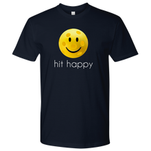 Load image into Gallery viewer, Navy Blue Men's Hit Happy Pickleball T-shirt