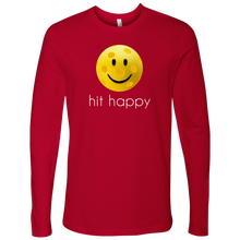 Load image into Gallery viewer, Red Men's Hit Happy Pickleball Long Sleeve Shirt