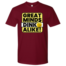 Load image into Gallery viewer, Cardinal Red Men's Pickleball "Great Minds Dink Alike" T-Shirt
