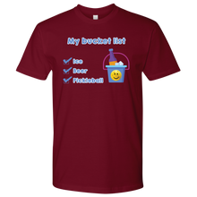 Load image into Gallery viewer, Cardinal Red Men's Pickleball "My Bucket List" T-Shirt