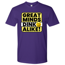 Load image into Gallery viewer, Purple Men's Pickleball "Great Minds Dink Alike" T-Shirt