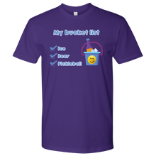 Load image into Gallery viewer, Purple Men's Pickleball "My Bucket List" T-Shirt