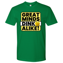 Load image into Gallery viewer, Kelly Green Men's Pickleball "Great Minds Dink Alike" T-Shirt