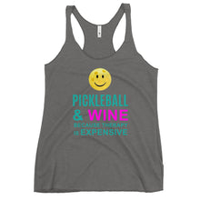 Load image into Gallery viewer, Pickleball and Wine Women's Racerback Tank