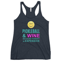 Load image into Gallery viewer, Pickleball and Wine Women's Racerback Tank