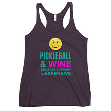 Load image into Gallery viewer, Pickleball and Wine Women's Racerback Tank