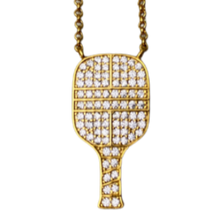 Load image into Gallery viewer, pickleball paddle necklace
