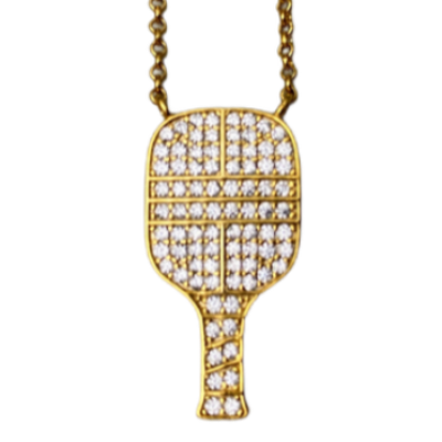 pickleball paddle necklace