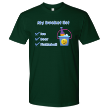 Load image into Gallery viewer, Forest Green Men&#39;s Pickleball &quot;My Bucket List&quot; T-Shirt
