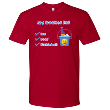 Load image into Gallery viewer, Red Men&#39;s Pickleball &quot;My Bucket List&quot; T-Shirt
