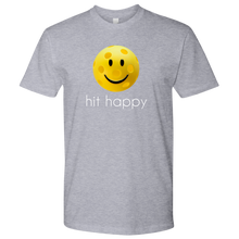 Load image into Gallery viewer, Heather Grey Men&#39;s Hit Happy Pickleball T-shirt
