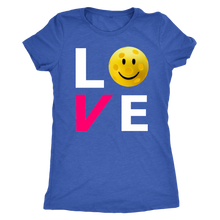 Load image into Gallery viewer, Vintage Royal Blue &quot;LOVE Pickleball&quot; - Women&#39;s Next Level Triblend T-Shirt

