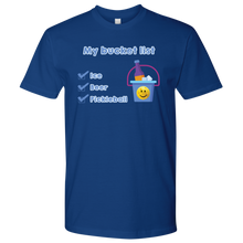 Load image into Gallery viewer, Royal Blue Men&#39;s Pickleball &quot;My Bucket List&quot; T-Shirt
