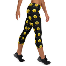 Load image into Gallery viewer, Right side view of the Hit Happy Pickleball - Women&#39;s Capri Leggings
