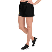 Load image into Gallery viewer, Left side view of the Hit Happy Pickleball - Women&#39;s Athletic Shorts
