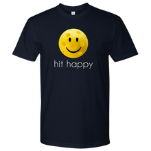 Load image into Gallery viewer, Navy Blue Men&#39;s Hit Happy Pickleball T-shirt
