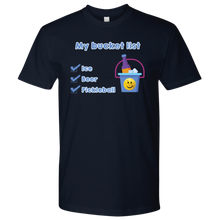 Load image into Gallery viewer, Navy Blue Men&#39;s Pickleball &quot;My Bucket List&quot; T-Shirt
