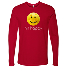 Load image into Gallery viewer, Red Men&#39;s Hit Happy Pickleball Long Sleeve Shirt
