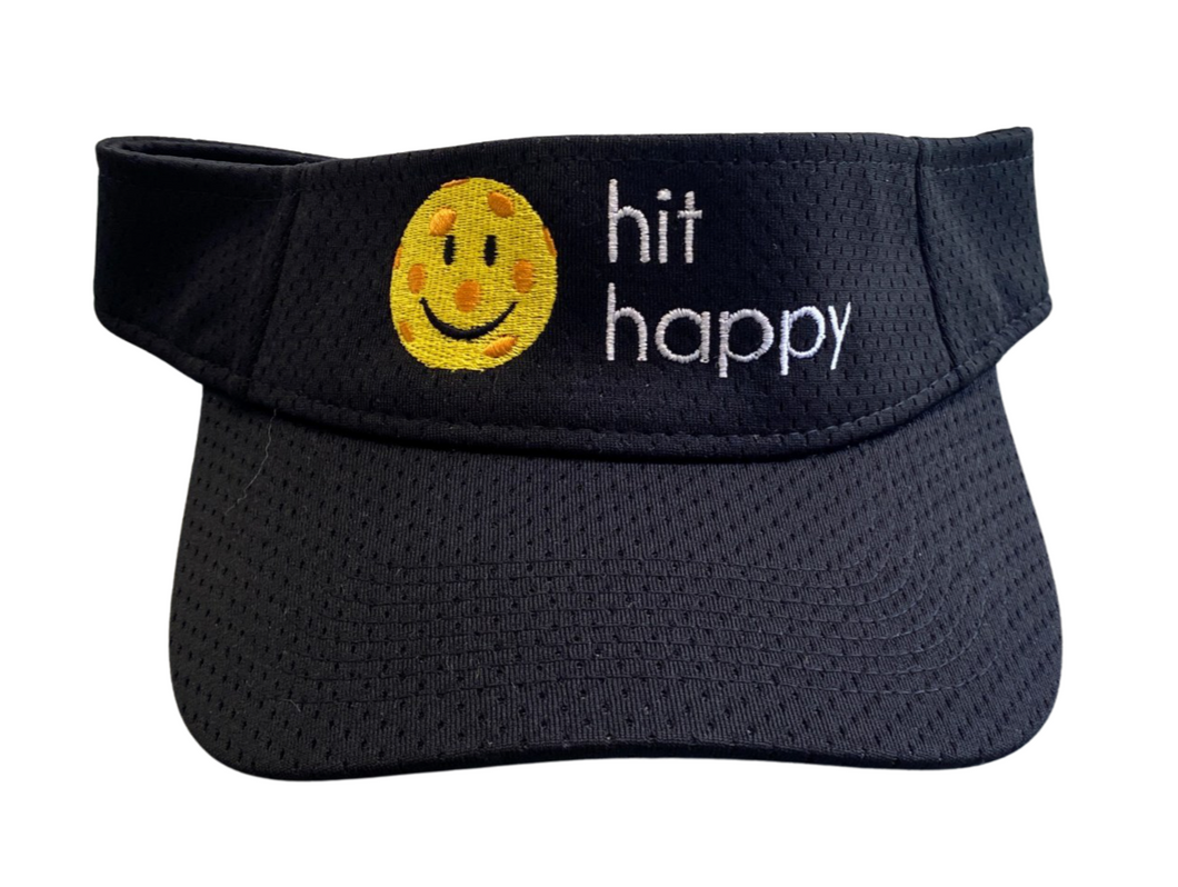 Black Hit Happy Mesh Pickleball Visor