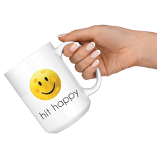 Load image into Gallery viewer, A woman holding our Hit Happy Pickleball Large Coffee Mug
