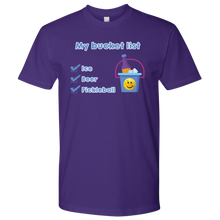 Load image into Gallery viewer, Purple Men&#39;s Pickleball &quot;My Bucket List&quot; T-Shirt
